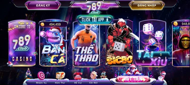 Các loại hình giải trí đặc sắc tại 789 Club