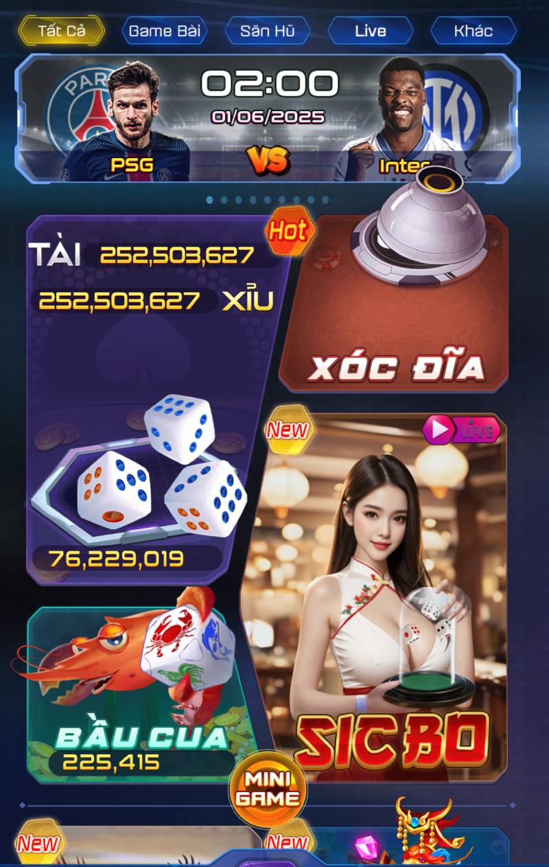 Những sản phẩm cá cược đẳng cấp tại VIP79