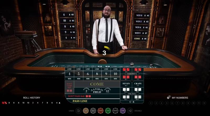 Ưu điểm của craps live với dealer thật